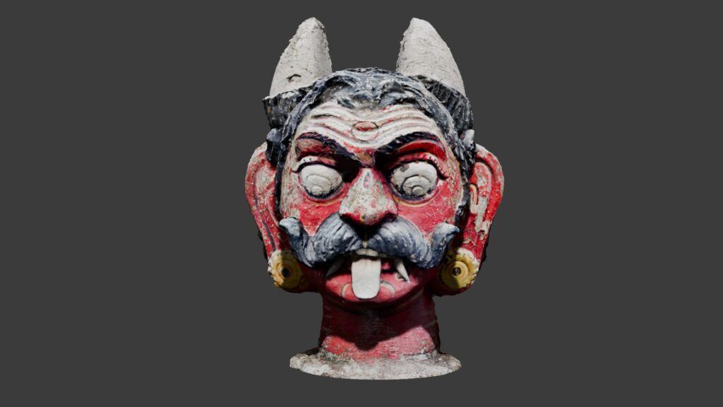 Drishti Bommai 3D Model - double sided Nazar Battu