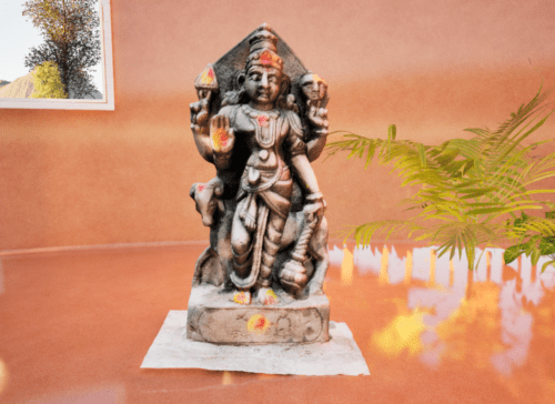 Shani Navagraha Indian God_ Stone Statue: 3d Model
