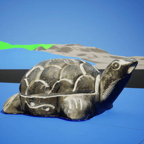 Black Marble Turtle/Tortoise idol 3D Model