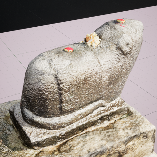 Temple Rat Sculpture: 3d Model