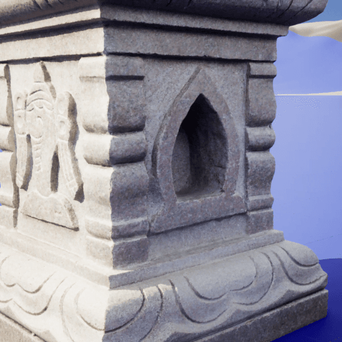 Tulsi Pot/ Aangan: 3d Model