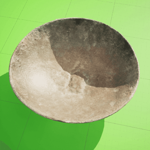 3d modal of a Mortar Pan : a constriction tool