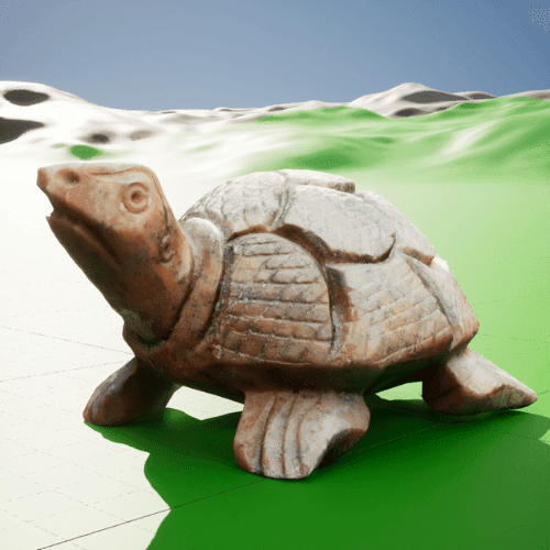 Red Tortoise: 3d asset