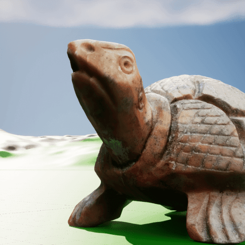 Red Tortoise: 3d asset