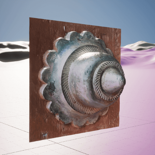 Indian Vintage Door Decoration: 3d Model