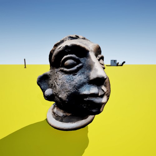 Funny clay Head
