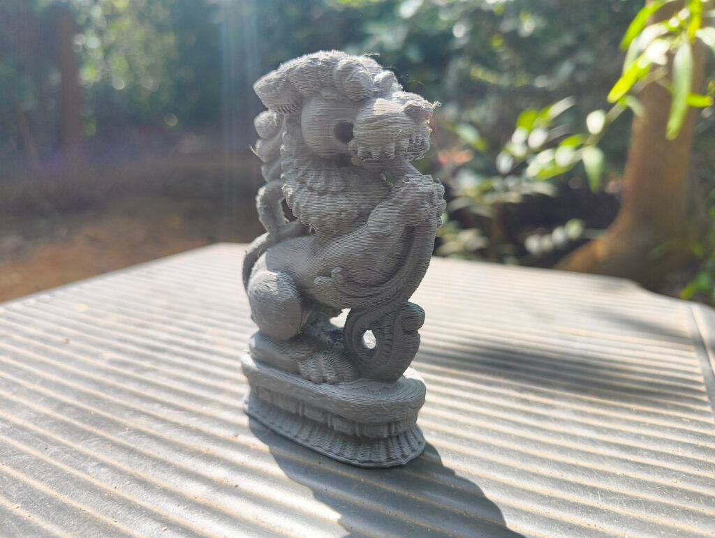 Yali Wooden Statue 3D Printed Model