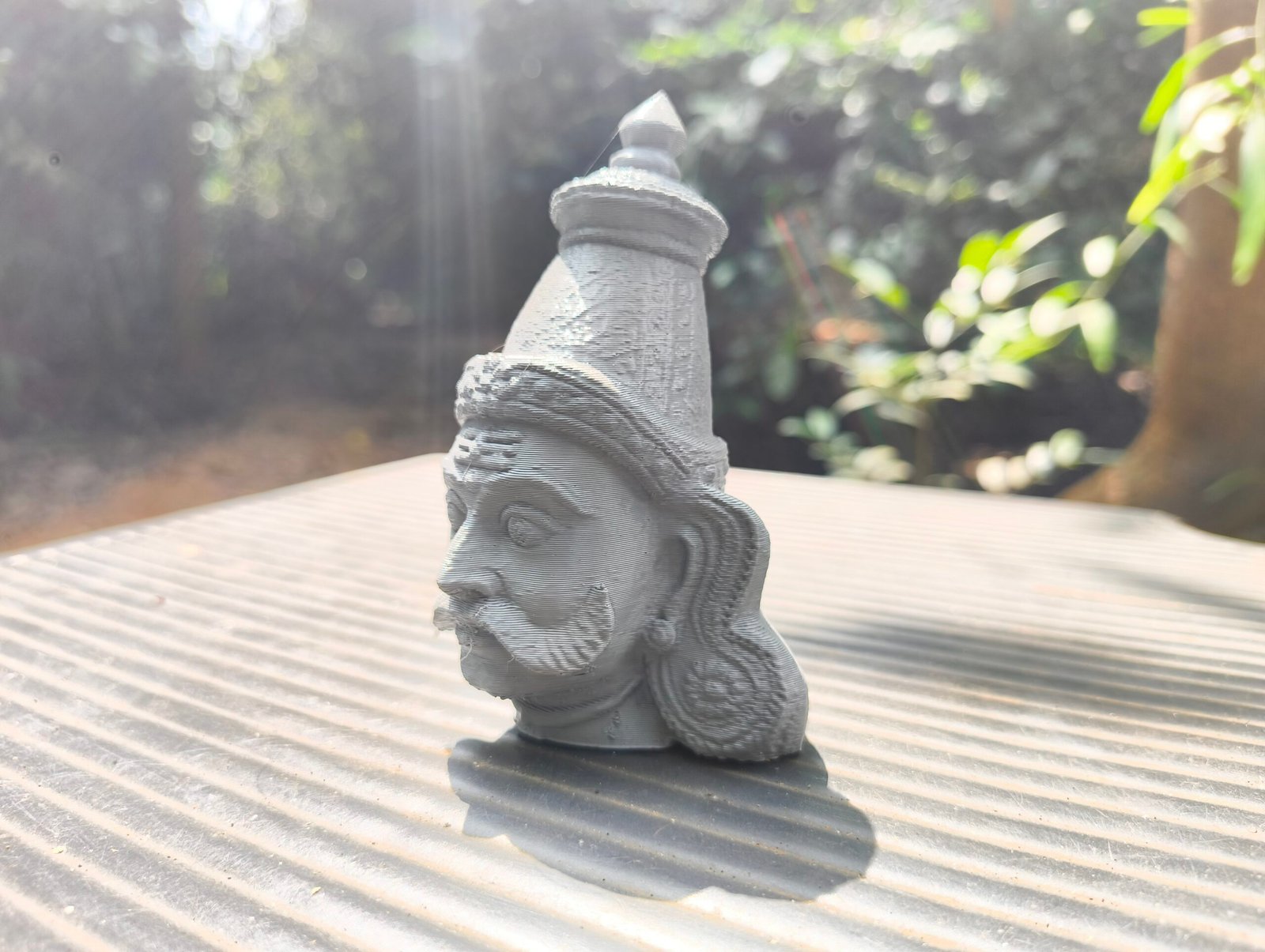 Lord Ayyanyar Bust Terracotta 3D Printed Model
