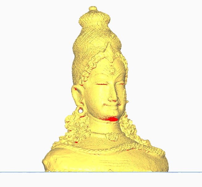 Shiva Bust Terracotta 3D Printed Model